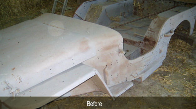 Willys MB 45 before restoration