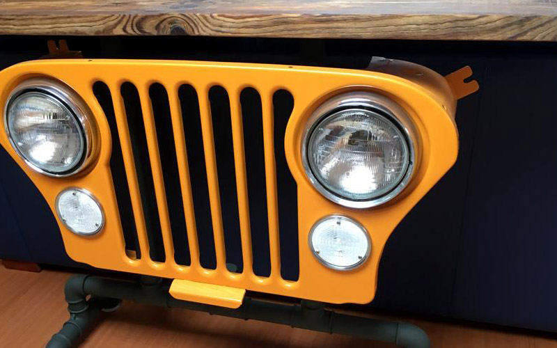 Decorative Grille Jeep CJ Grelha da Frente Decorativa Jeep CJ